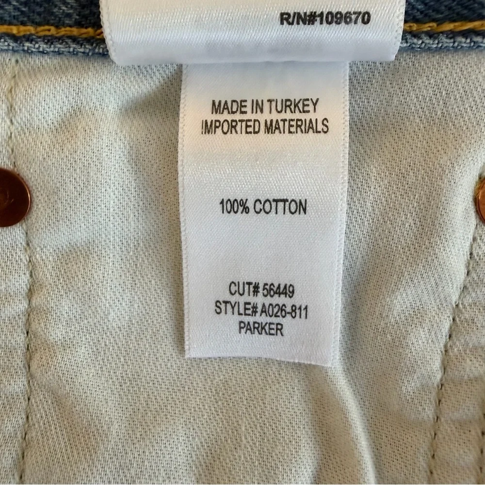 Agolde Parker Vintage Cutoff Organic Cotton Denim Shorts Size 28
